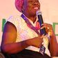 Joke Silva speaking at the 2015 NEC