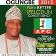 Taiwo Ogungbe's campaign poster