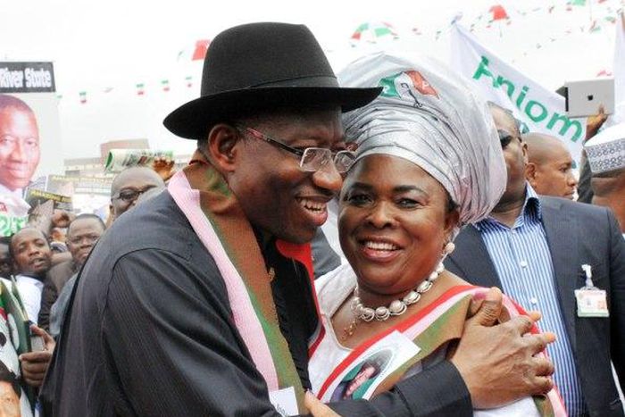 Goodluck Jonathan and wife Patience
