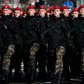 Security forces and armoured vehicles filed through the northern town of Banja Luka, capital of the Bosnian Serb-run entity for the event, which is opposed by Muslims in Bosnia