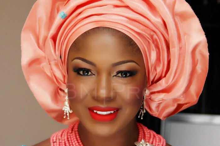 Susan Peters wears her 'gele' flawless courtesy of BM Pro