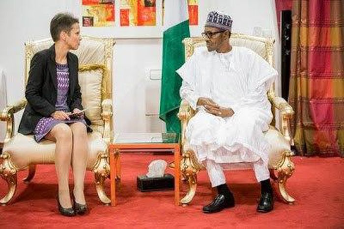 President-elect, Muhammadu Buhari meets with foreign envoys on May 11, 2015 in Abuja.