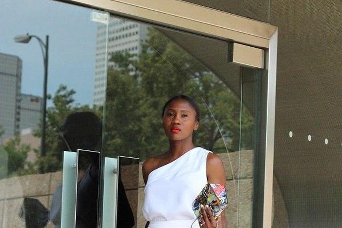 Ranti Onayemi of Ranti in Review is chic in white