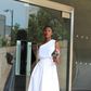 Ranti Onayemi of Ranti in Review is chic in white