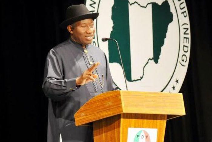 President Goodluck Jonathan attends debate with other candidates