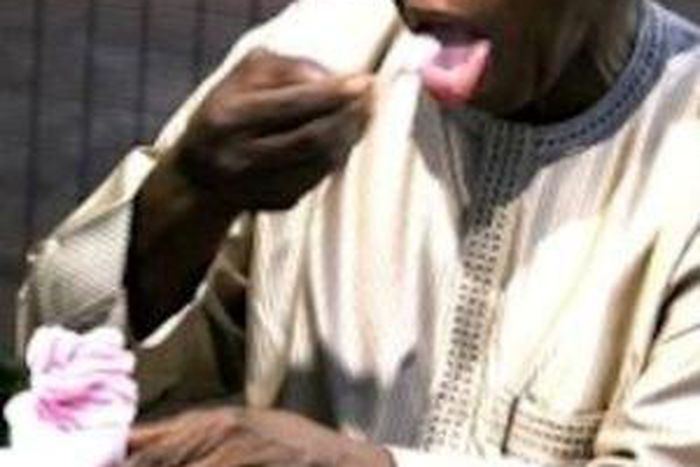 Former President, Olusegun Obasanjo loves ice cream too