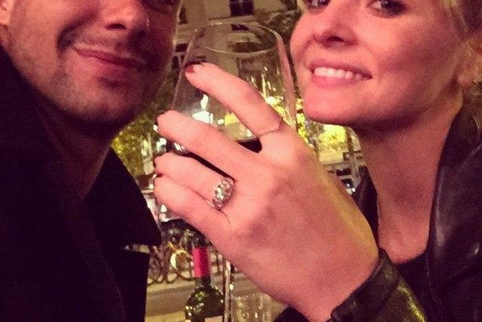 Kaitlin Doubleday and her fiance, Devin Lucien in Paris