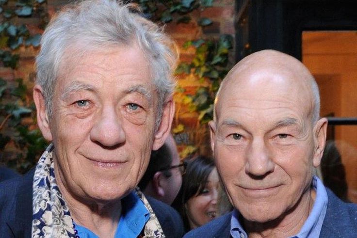 Ian McKelly and Patrick Stewart
