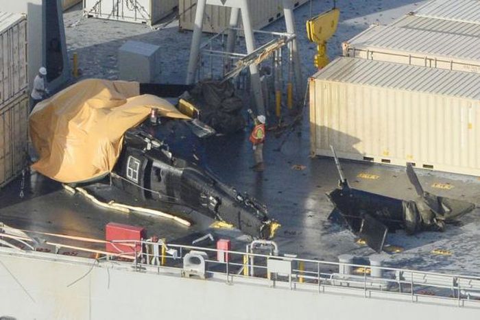 US military helicopter crashes off Japan's Okinawa, 7 hurt