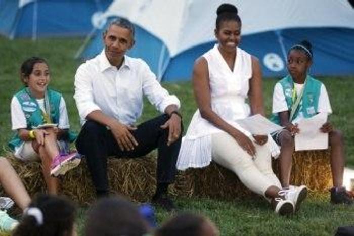 U.S. Girl Scouts get night under the stars at White House