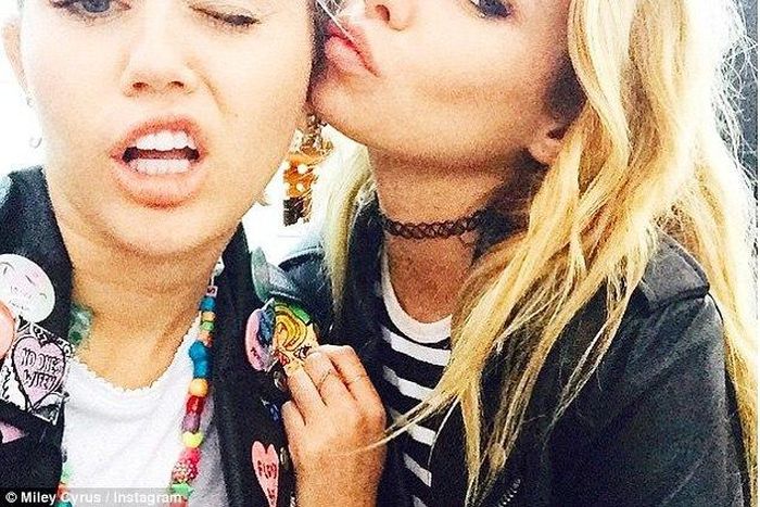 Miley Cyrus and Stella Maxwell