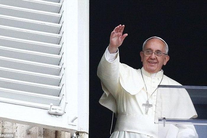 Francis caused dismay among larger families last month when he cautioned 'responsible parenthood' advising that three children was 'about right'