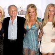 Holly Madison, Hugh Hefner, a playboy girl and Kendra Wilkinson