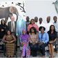 Ambassador James Entwistle takes a group photo with the 2015 Mandela Washington Fellows from Nigeria.