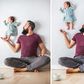 Dad plays with new born baby in candid photos