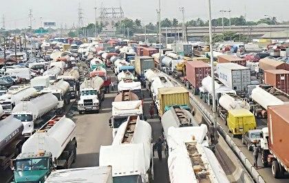 Traffic jam in Apapa, Lagos State