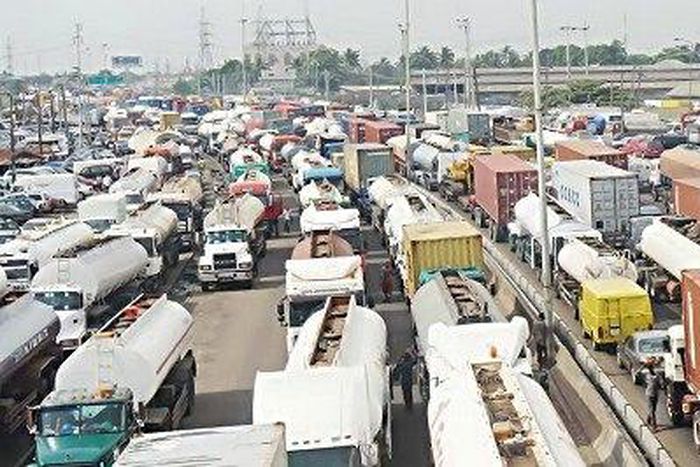 Traffic jam in Apapa, Lagos State