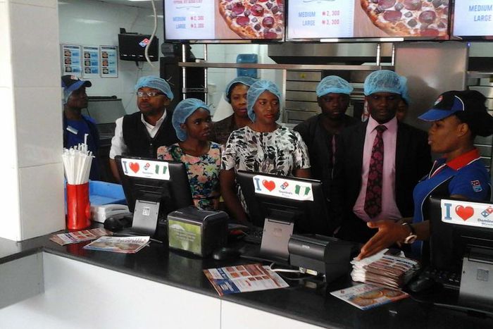 Members of the Press on an exclusive tour of the restaurant