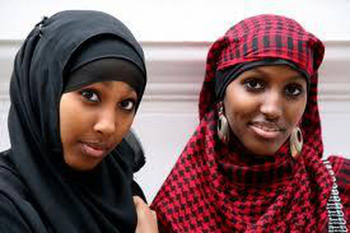 Muslim girls in hijab