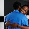 Couple embracing