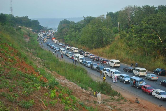 Traffic to the capital city