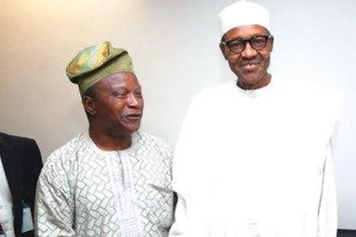 President-elect, Muhammadu Buhari meets with Tunde Thompson, who he jailed under Decree 4 in 1984.