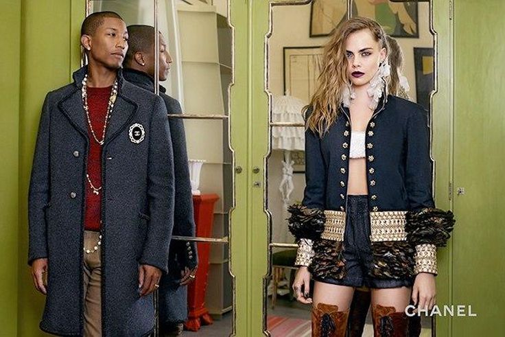 Pharrell Williams, Cara Delevingne for Chanel Paris-Salzburg Pre-Fall 2015 campaign