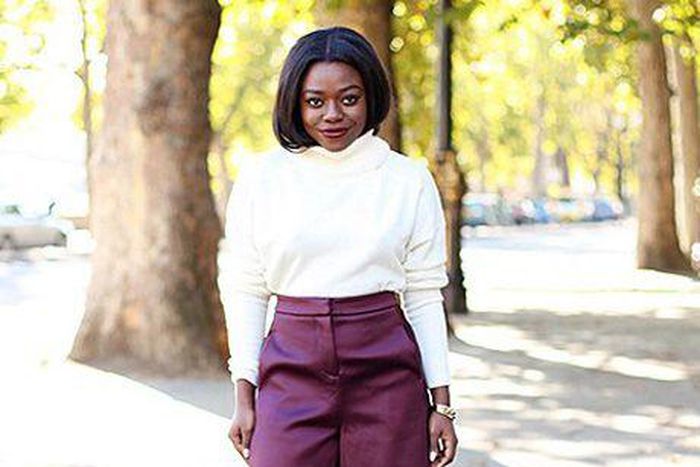 Culottes could be paired with long sleeve top tucked firmly into the fitted bottom