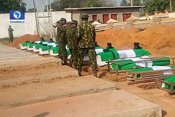 Nigerian soldiers buried in Kaduna State [Channels TV]