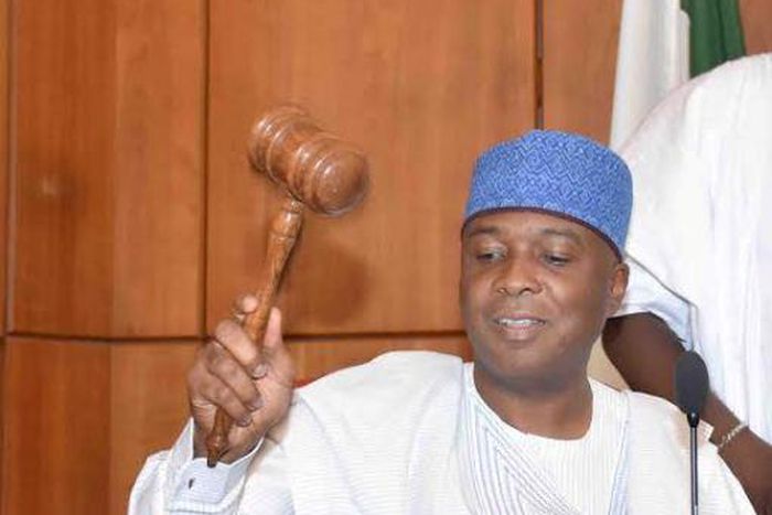 Senator Bukola Saraki inaugurated as Senate President on June 9, 2015