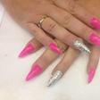 Stiletto shaped nails