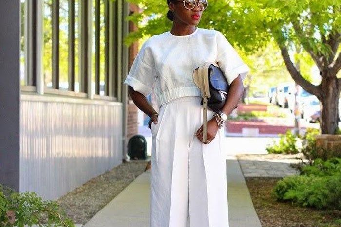 OOTD inspiration is a crisp chic look featuring the hottest piece of the season; Culottes