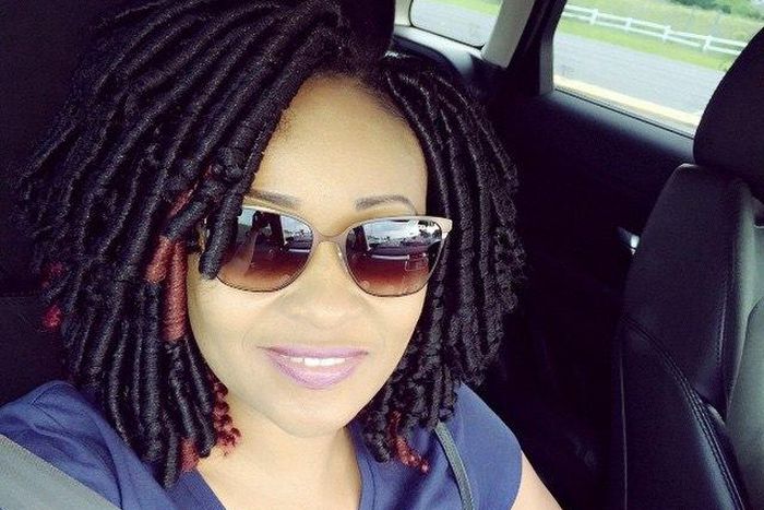 Doris Simeon wears braids trend in crochet look