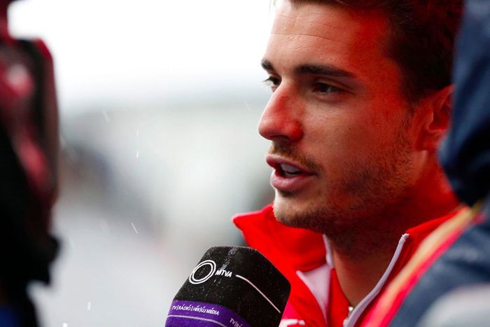 Jules Bianchi at a press conference before the start of the Japanese Grand Prix