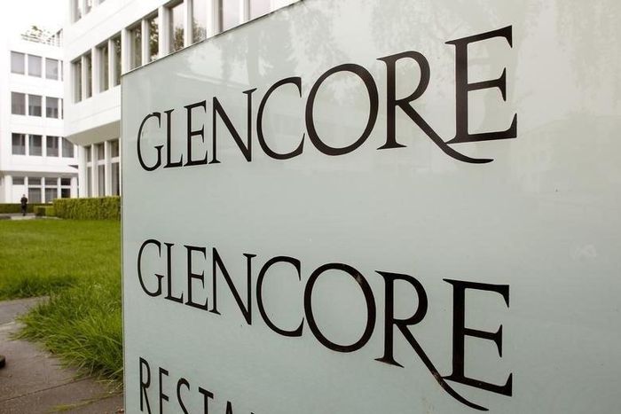 The logo of Glencore is seen in front of the company's headquarters in the Swiss town of Zug, in a file photo. REUTERS/Arnd Wiegmann