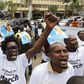 Members of the anti-gay caucus chant slogans against the lesbian, gay, bisexual, and transgender (LGBT) community as they march along the streets in Kenya's capital Nairobi July 6, 2015. REUTERS/Thomas Mukoya