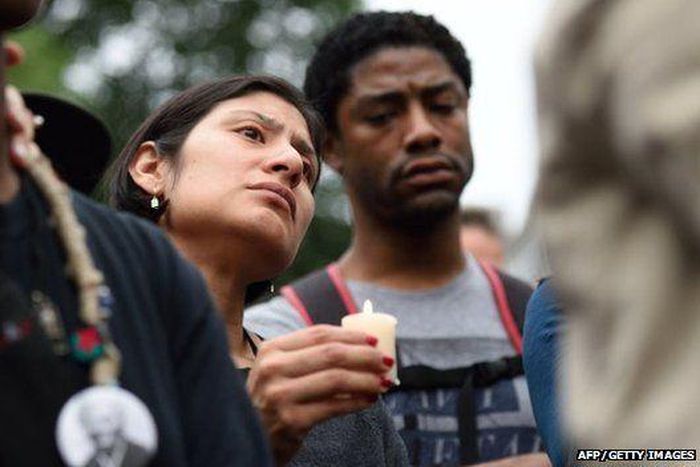 Services and protests were also held in New York City