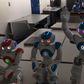 The NAO robots used in the testing