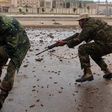 Anti-Qaddafi soldiers in Surt, Libya, the hometown of Col. Muammar el-Qaddafi, the deposed leader. The fighting poses a risk to civilians.