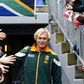 South African Springbok rugby player Schalk Burger greets fans at a practice session in Taupo, in a file photo. REUTERS/Mike Hutchings