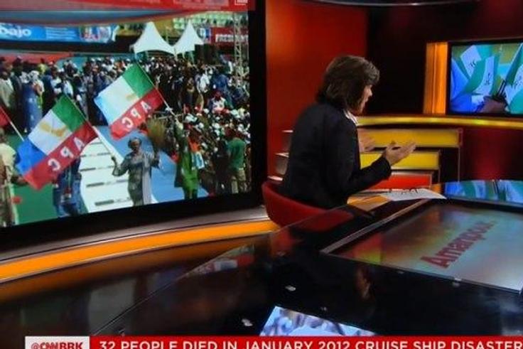 CNN's Christiane Amanpour interviews President Muhammadu Buhari on Tuesday, July 21.