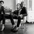 Model Karolina Kurkova, Ton Heukels and Iasonas Laios for Giuseppe Zanotti’s Fall 2015 campaign
