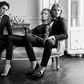 Model Karolina Kurkova, Ton Heukels and Iasonas Laios for Giuseppe Zanotti’s Fall 2015 campaign