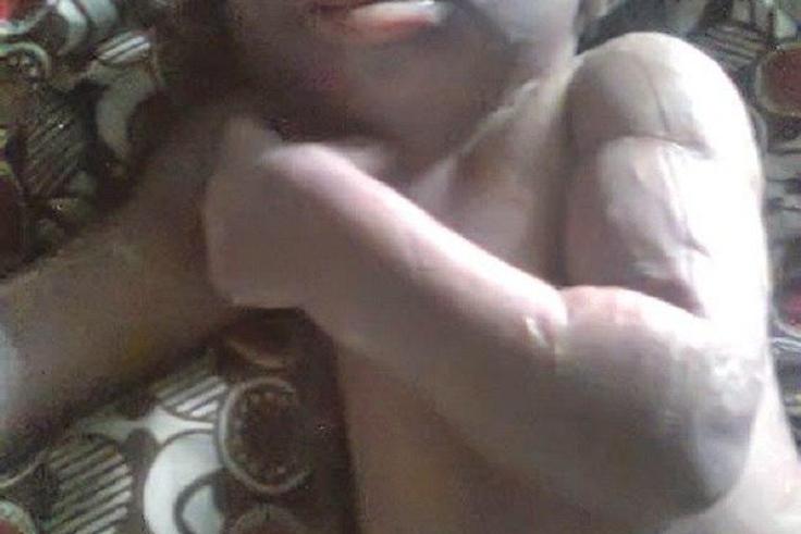 The strange baby with the horns
