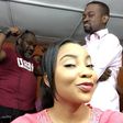 Linda Ejiofor and Iyke Okechukwu on set