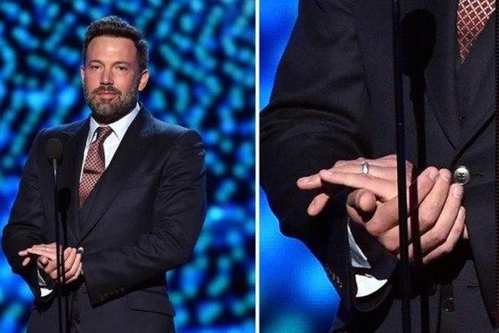 Ben Affleck wearing his wedding ring at the ESPY Awards
