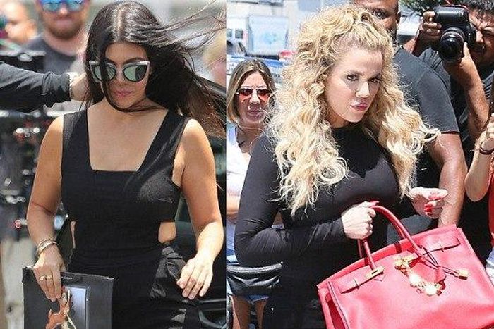 Khloe and Kourtney Kardashian