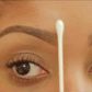 Perfectly defined brows frame the eyes