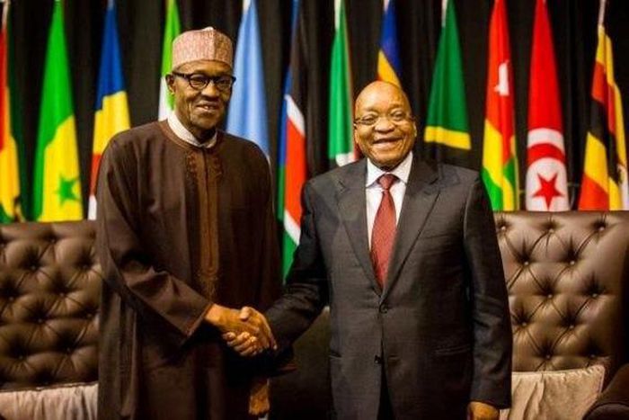 President Muhammadu Buhari attends AU summit in South Africa