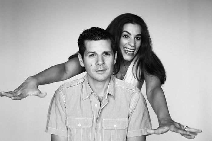 A photo of Dean Obeidallhah and Maysoon Zayid.